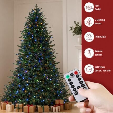 14 ft Pre-Lit Luxury Christmas Tree – Pre-Lit Luxury Artificial Christmas Tree for Grand Spaces