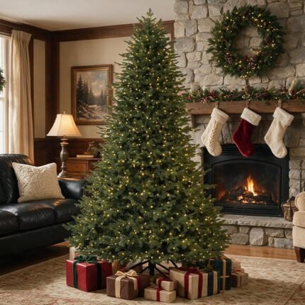 12 ft Luxury Golden Christmas Tree – Luxury Golden Artificial Christmas Tree