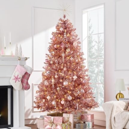 10 ft Rose Gold Christmas Tree – Rose Gold Artificial Christmas Tree