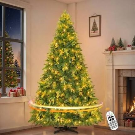 9 ft Deluxe Pre-Lit Christmas Tree – Deluxe Pre-Lit Artificial Christmas Tree